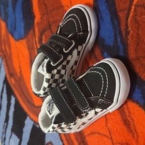 Checker green toddler vans